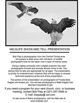 Bob Paty Show & Tell Wildlife Presentation